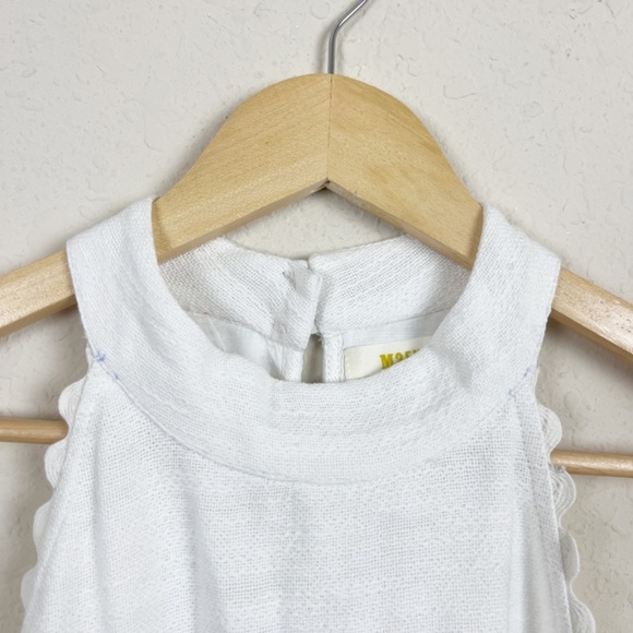 Anthropologie Maeve Petunia White Floral Shirt Dress Size 6 - Picture 3 of 7